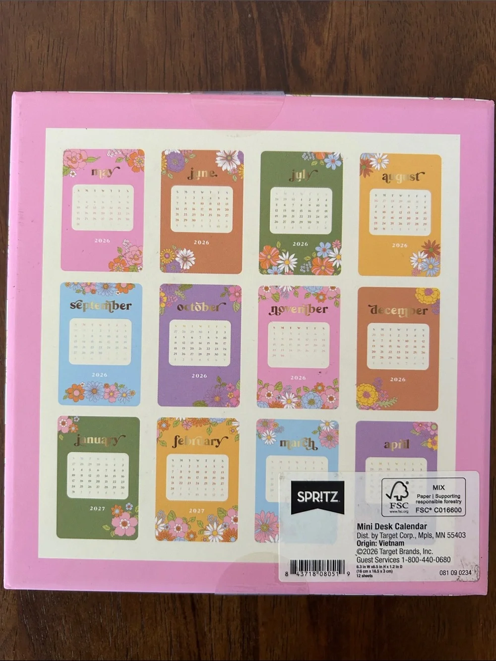 NWT DESK CALENDAR